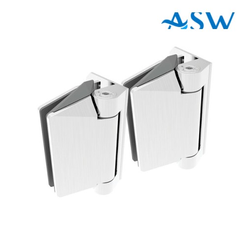 125 POLARIS Premium Wall or Post to Glass Gate Hinge Set Soft Close