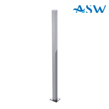HEAVY DUTY Square 50.8mm POST with Base Plate 1300mm