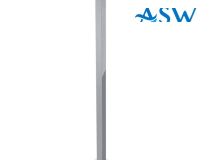 HEAVY DUTY Square 50.8mm POST with Base Plate 1300mm