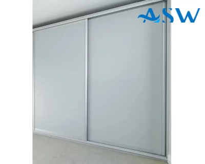 Slim Line Framed Sliding Wardrobe Doors Gyprock