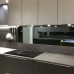 Custom made mirror toughened glass splashback