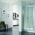 Fully Framed Corner Shower Screen Sliding Door 1900H Chrome