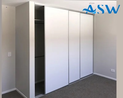 Fully Framed Sliding Wardrobe Doors Vinyl Finish