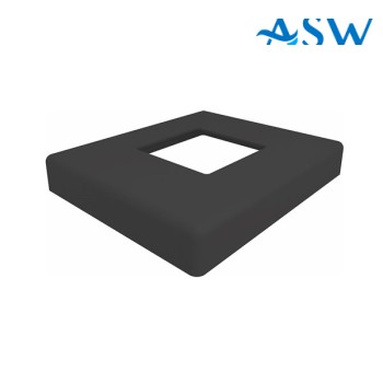 Square 50.8mm Post Domical Cover 126x106x16mm