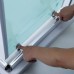 Semi Frameless Shower Screen Corner Entry with Double Sliding Doors 1900H adjustable