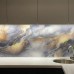 Toughened glass splashback with custom digital print