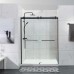 Frameless Shower Screen with Two By-Passing Sliding Doors 2000H