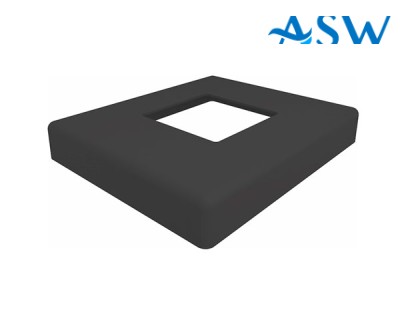 Square 50.8mm Post Domical Cover 126x106x16mm