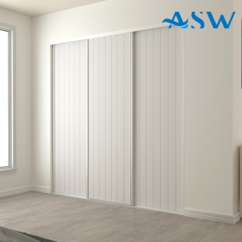 Fully Framed Sliding Wardrobe Unpainted Doors VJ Routed MDF