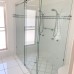 Frameless Shower Screen Corner Fixed Panel & Sliding Door & Return 2050H