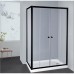 Semi Frameless Shower Screen Corner with Double Sliding Doors 1900H adjustable