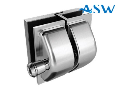 MASTER Friction Glass to Glass 180 Stainless Latch Kit