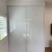 Fully Framed Sliding Wardrobe Doors Greenish white glass
