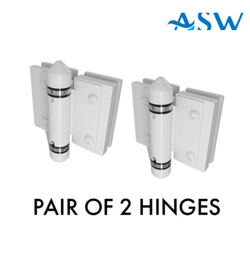 MASTER Range Glass to Glass 180 Hinge Set of 2