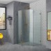 Frameless Shower Screen Diamond Shape with Hinged Door 2000H Pre-Drilled