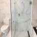 Frameless Shower Screen Corner Door hinged of wall & Return 2050H