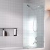 Frameless Shower Screen Fixed Free Standing Panel 2050H no holes glass