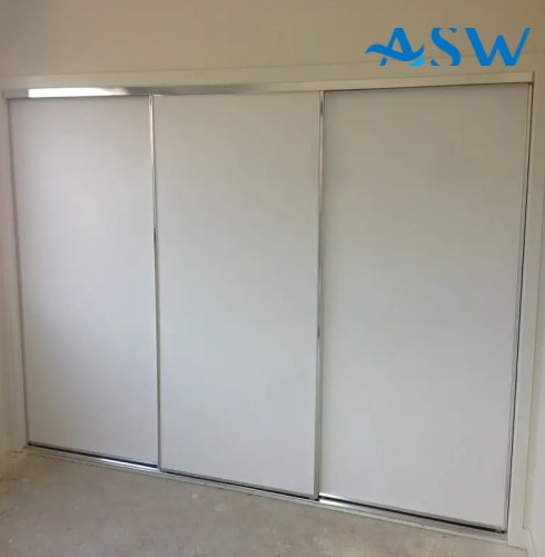 Fully Framed Sliding Wardrobe Doors 9mm Melamine board with White Finish
