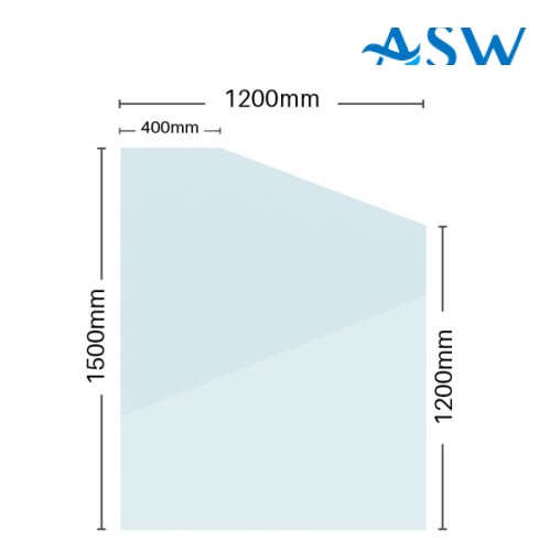 Frameless Retaining Wall Pool Fence Panel 12mm Clear Toughened Glass