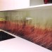 Toughened glass splashback with custom digital print