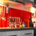 Custom made painted toughened glass splashback