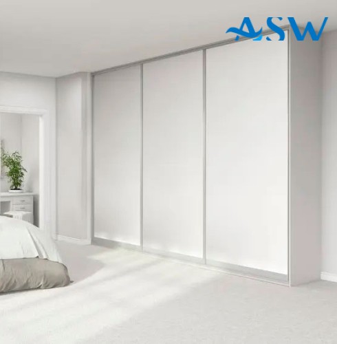 Slim Line Framed Sliding Wardrobe Doors Melamine