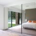 Frameless Sliding Wardrobe Doors Mirror Finish