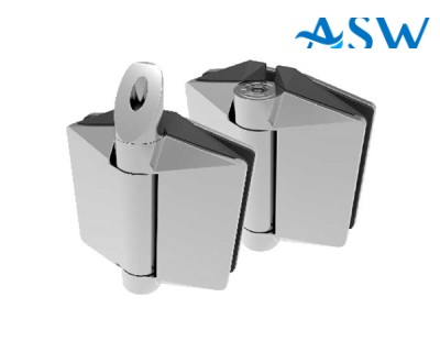 125 POLARIS Premium Glass to Glass Hinge set Soft Close