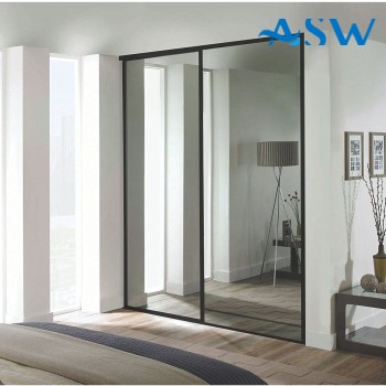 Fully Framed Sliding Wardrobe Doors Mirror Finish