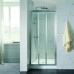 Fully Framed Corner Shower Screen Sliding Door 1900H Chrome