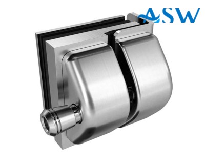 MASTER Glass to Wall or Square Post Stainless Steel Latch Kit