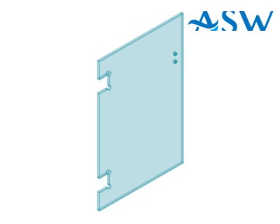 POLARIS Glass to Glass GATE 12mm Clear Toughened Glass 1200H