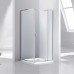 Semi Frameless Premium Shower Screen With Pivot Door and Return 1900H 850-980 x 900
