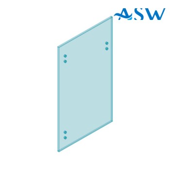 MASTER Gate  8mm Clear Toughened Glass 1200H