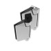 125 POLARIS Premium Wall or Post to Glass Gate Hinge Set Soft Close