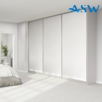 Slim Line Framed Sliding Wardrobe Doors Vinyl