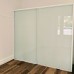 Fully Framed Sliding Wardrobe Doors Greenish white glass