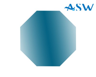 Custom Regular Octagon Mirror Cut to Size