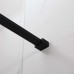 Fully Framed Shower Screen Panel Black Frame 15 Sections 6mm 2000H with support arm