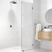 Frameless Shower Screen Fixed Free Standing Panel 2050H no holes glass