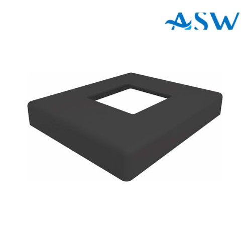 Square 50.8mm Post Domical Cover 126x106x16mm