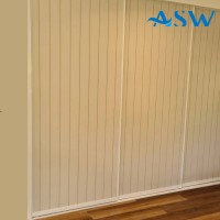 Slim Line Framed Sliding Wardrobe Unpainted Doors VJ