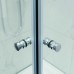 Semi Frameless Shower Screen Corner Entry with Double Sliding Doors 1900H adjustable
