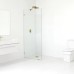Frameless Shower Screen Fixed Free Standing Panel 2050H no holes glass