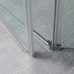 Frameless Shower Screen Diamond Shape with Hinged Door 2000H Pre-Drilled