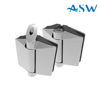 125 POLARIS Premium Glass to Glass Hinge set Soft Close