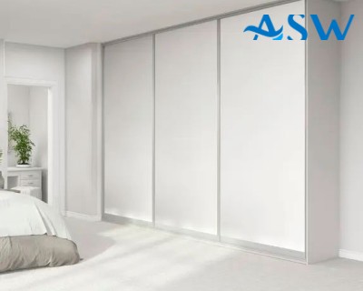 Slim Line Framed Sliding Wardrobe Doors Melamine