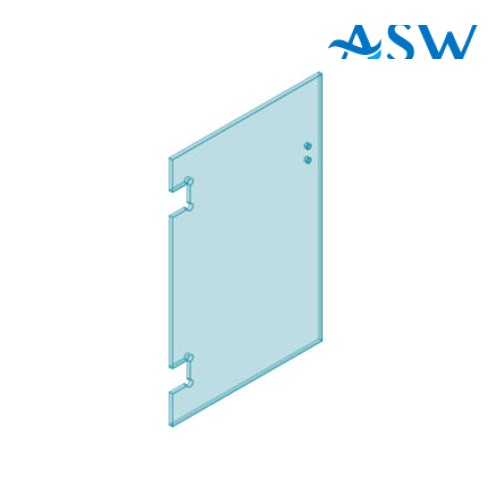 POLARIS Glass to Glass GATE 12mm Clear Toughened Glass 1200H