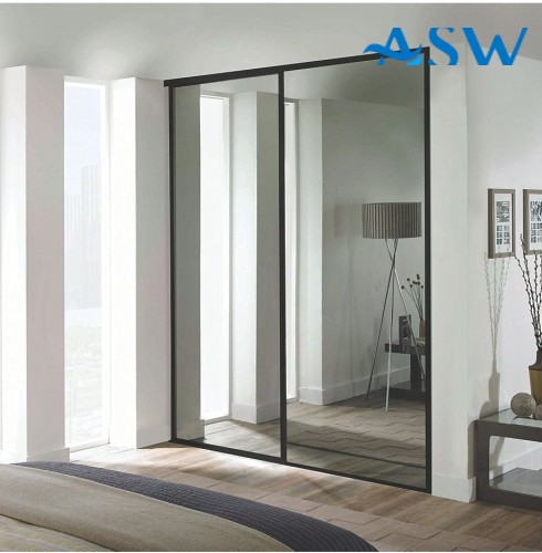 Fully Framed Sliding Wardrobe Doors Mirror Finish