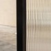 Fully Framed Shower Screen Panel Black Frame Narrow Line 8mm 2000H with support arm